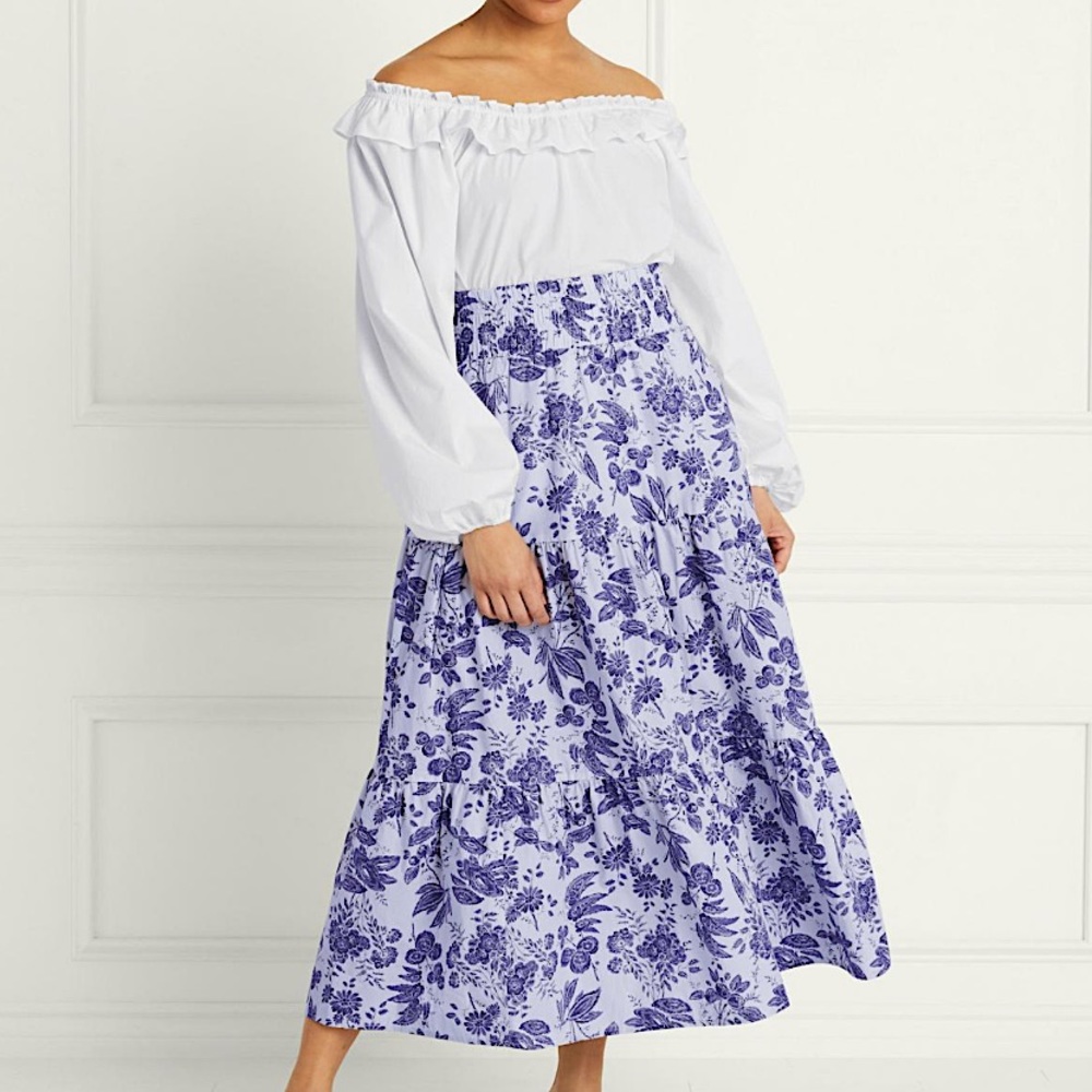 Hill House Florence Lilac Skirt